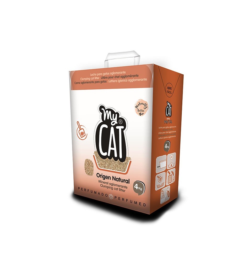 Lecho para gatos aglomerante perfumado MyCat