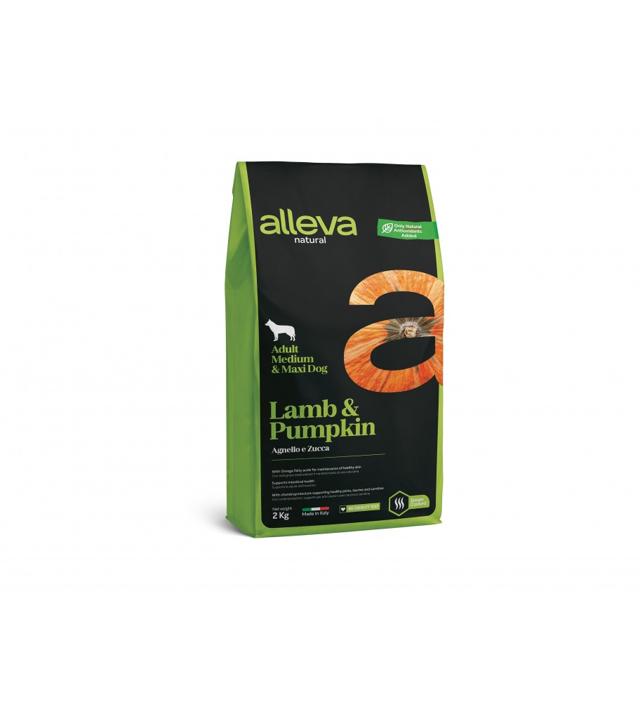 Alleva Natural Adult Lamb & Pumpkin Medium/Maxi 2 Kg