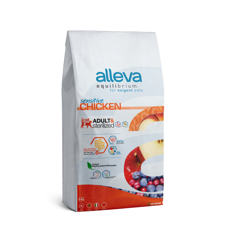 Alleva Equilibrium Gatos Adultos Esterilizados Pollo 10 Kg