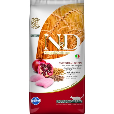 Farmina N&D Gatos Bajo en Cereales Pollo & Granada
