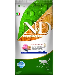 N&D Bajo en Cereales Cordero & Arándanos Gatos 10kg